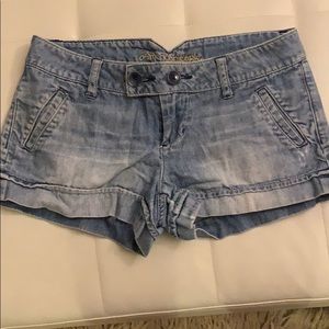 American Eagle light wash jean shorts